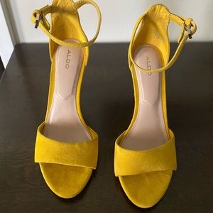 ALDO Mustard Heels